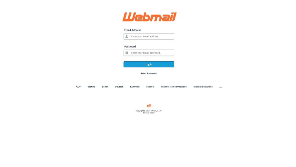 Webmail Password