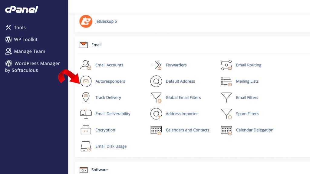 cPanel autoresponders