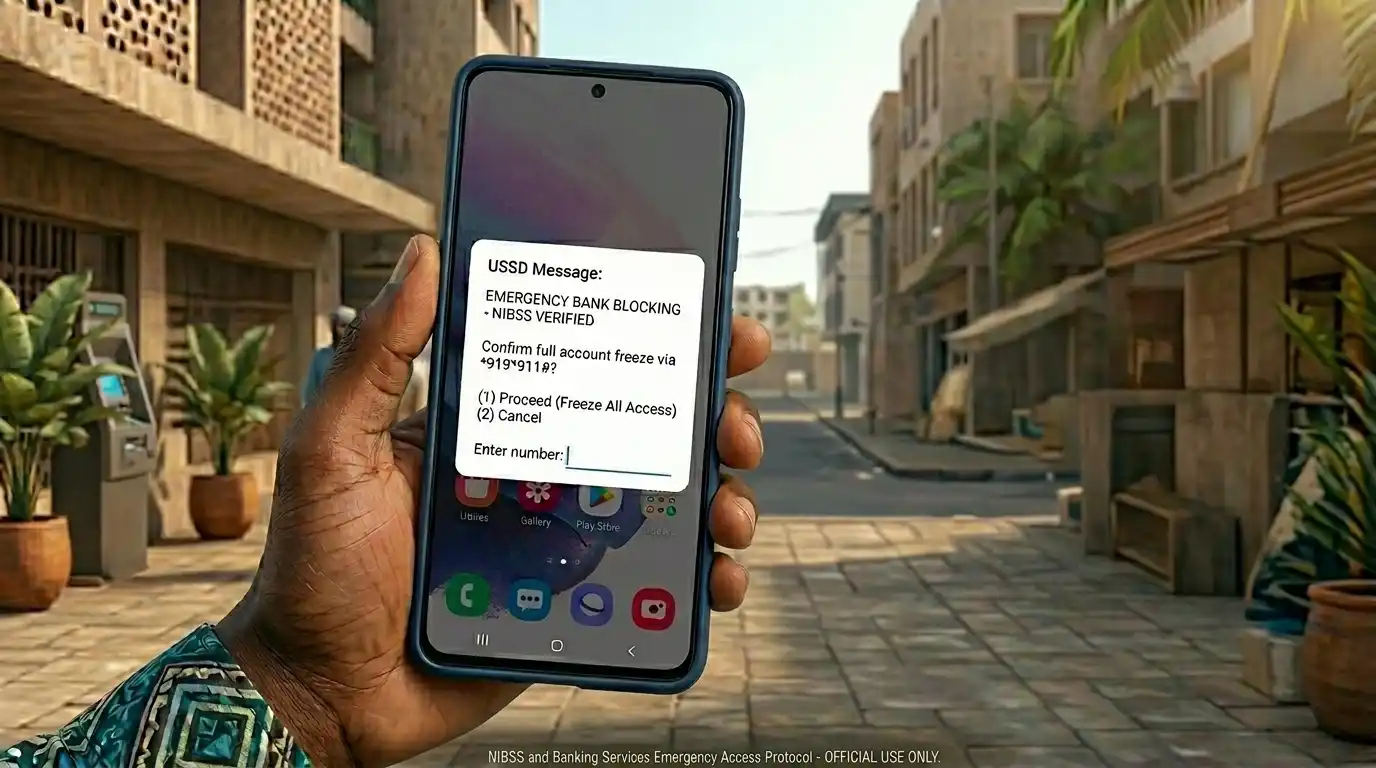 Nigerian bank card blocking USSD codes on mobile phone
