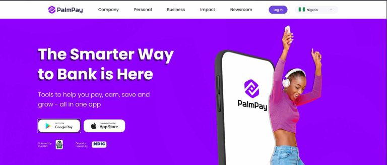 Nigerian user using PalmPay mobile wallet app