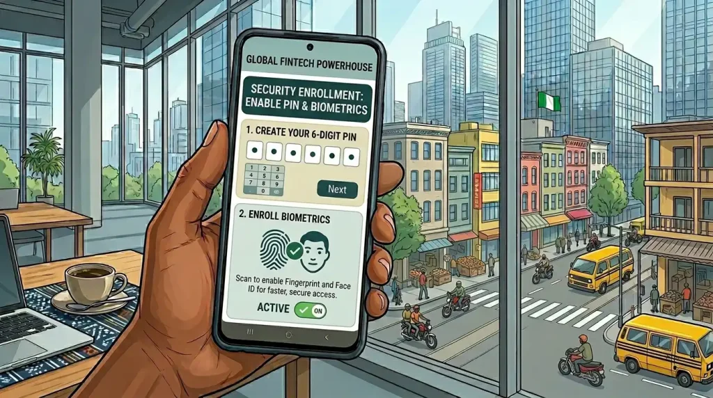 secure bill payment apps in Nigeria with biometric protection